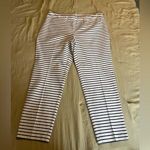 NWT J Jill  Striped Precision Stretch Slim Leg Pants Woman’s Size 20